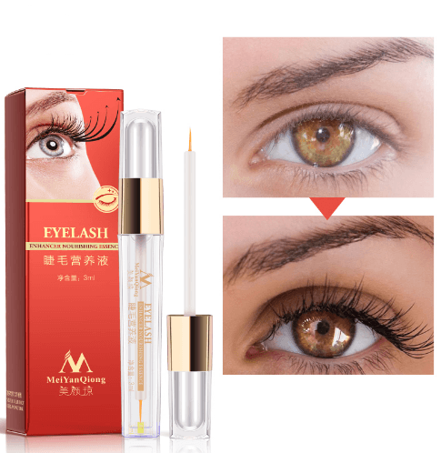 image-Herbal Eyelash Growth Treatments Liquid Serum Enhancer Eyelashes Thicker Better than Eyelash Extension Powerful Makeup