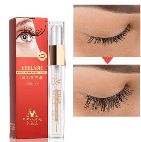 image-Herbal Eyelash Growth Treatments Liquid Serum Enhancer Eyelashes Thicker Better than Eyelash Extension Powerful Makeup