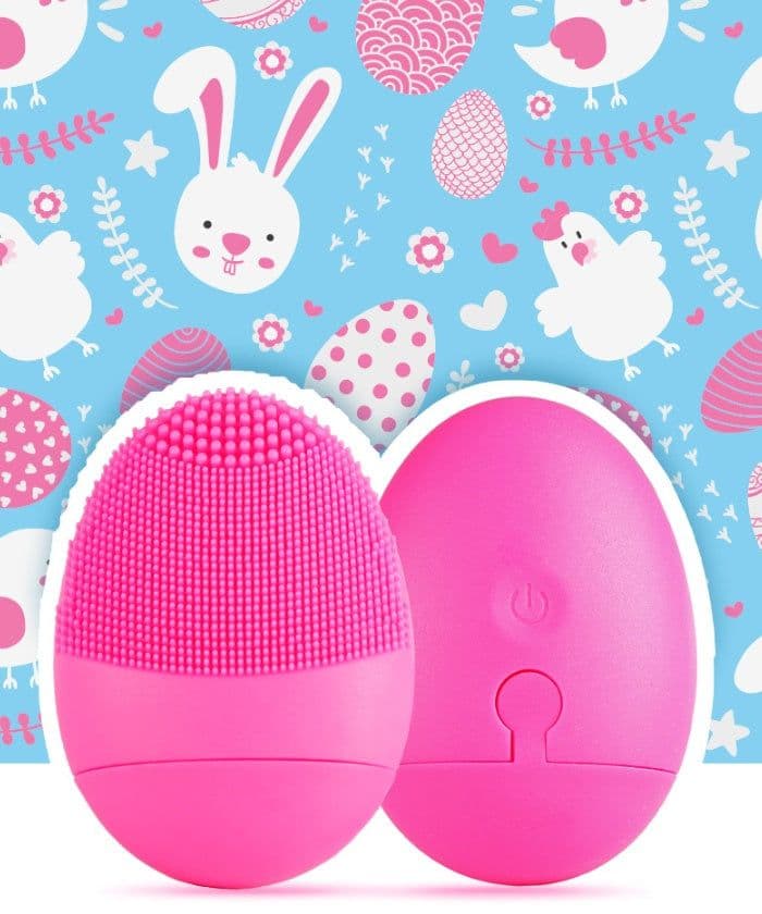 image-Silicone cleansing instrument face wash instrument beauty instrument pore cleaner ultrasonic vibration