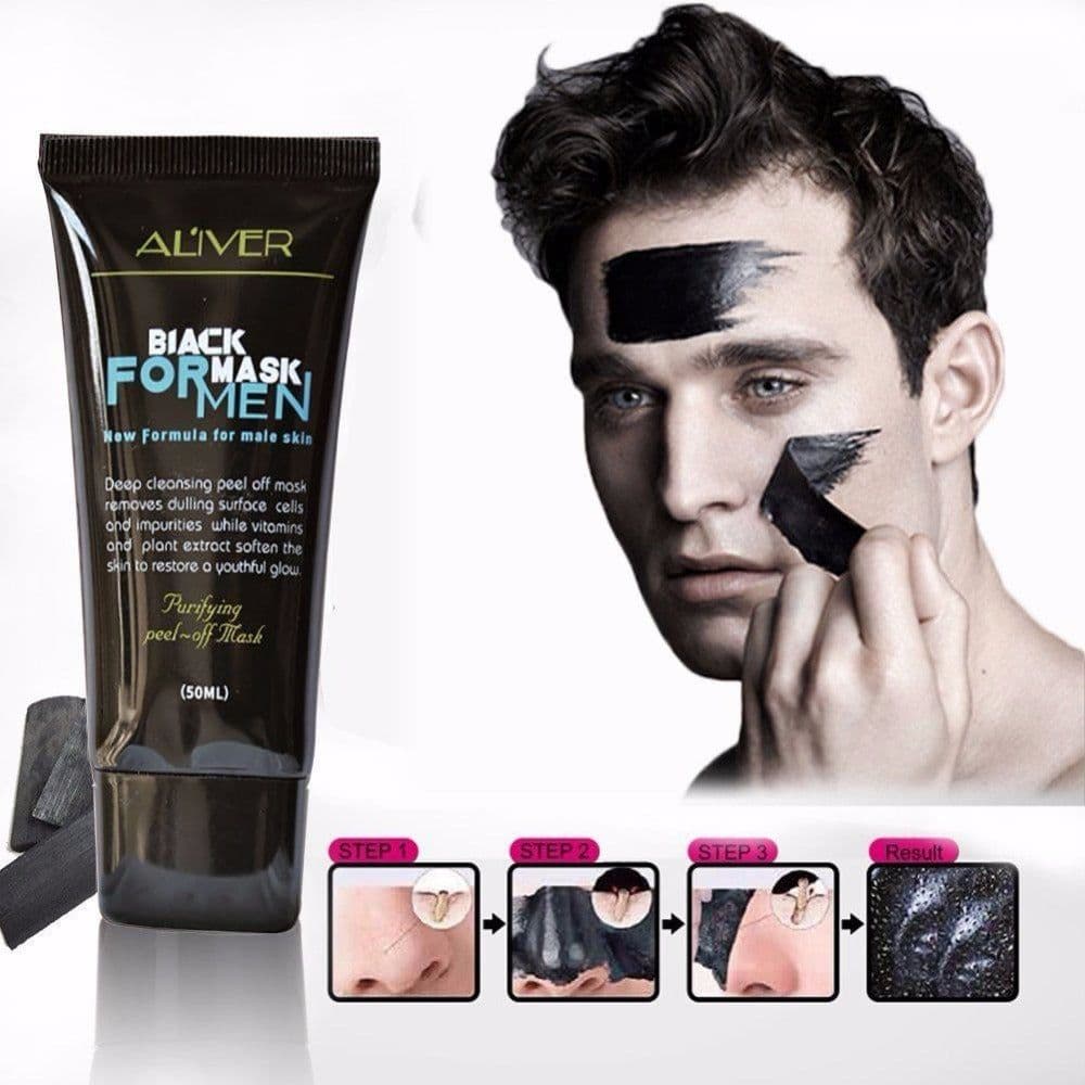 image-New fashion high quality Men Peel Off Mask Remove Blackhead Facial Cleansing Mask