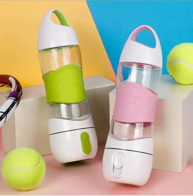 image-Drip Sports Beauty Hydrating Cup Creative Timed Drinking Water Reminder Smart Water Cup Spray Humidity Hand Cup