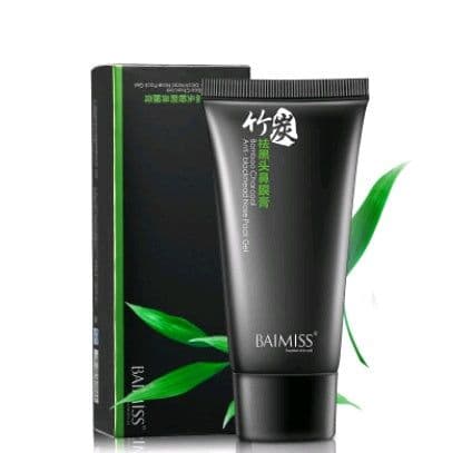 image-Bamboo charcoal blackhead nasal mask cream shrink pores to black set suit black thorn cream