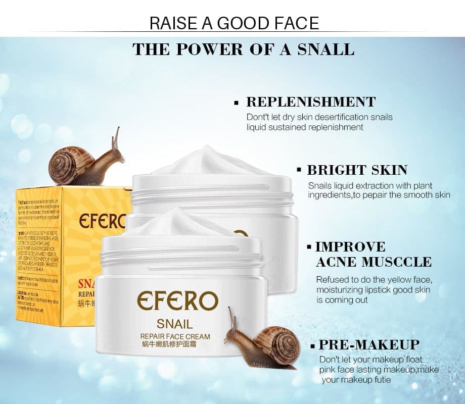 image-Snail Rejuvenating Face Cream Moisturizing Shrinking Pore Brightening Skin Cream