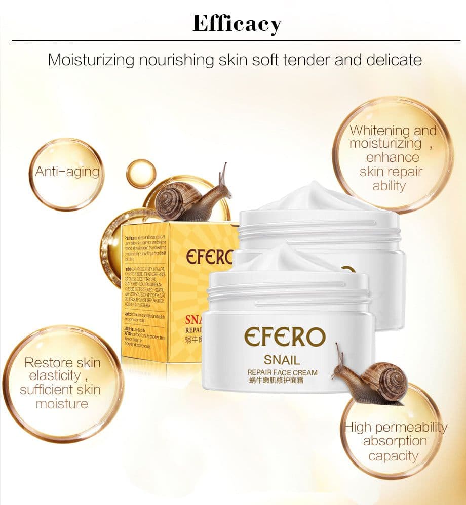 image-Snail Rejuvenating Face Cream Moisturizing Shrinking Pore Brightening Skin Cream