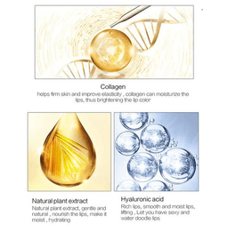 image-10pcs Golden Lip Masks