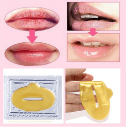 image-10pcs Golden Lip Masks
