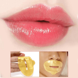 image-10pcs Golden Lip Masks
