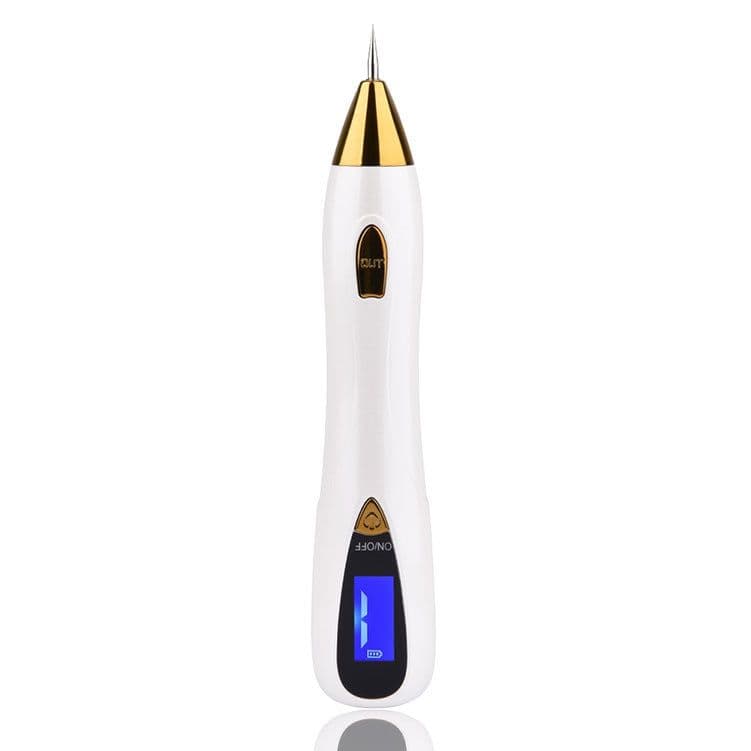 image-Small White Point Pen Tool Skin Care Laser Mole Tattoo Freckle Removal Pen LCD Sweep Spot Mole Removing