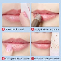 image-3.5g Shea Butter Lip Scrub Makeup Nourishing Moisturizing Lipbalm Anti Aging Exfoliating Full Lip Balm Remove Dead Skin Repair