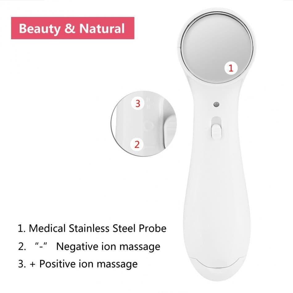 image-Electric Anti-aging Skin Tighten Device High Frequency Ultrasonic Ionic Face Pore Cleanser Wrinkle Remover Skin Lifting Massager