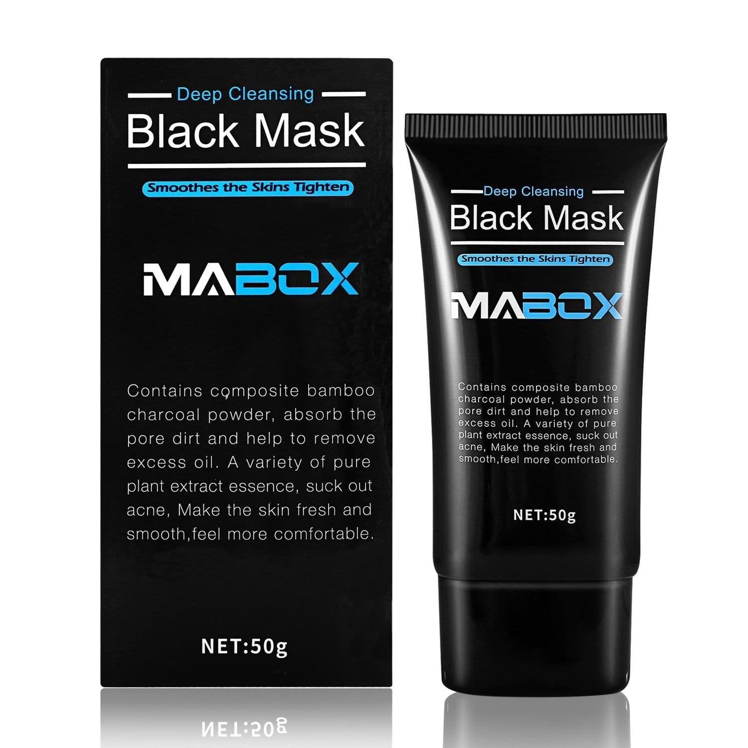 image-Mabox Black Mask Peel Off Bamboo Charcoal Purifying Blackhead Remover Mask Deep Cleansing for AcneScars Blemishes WrinklesFacial