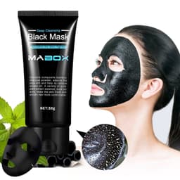 image-Mabox Black Mask Peel Off Bamboo Charcoal Purifying Blackhead Remover Mask Deep Cleansing for AcneScars Blemishes WrinklesFacial