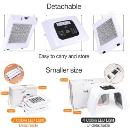 image-7 Colors PDF Led Light Therapy LED Mask Skin Rejuvenation Photon Device Spa Acne Remover Anti-Wrinkle Red Led Light Treatment