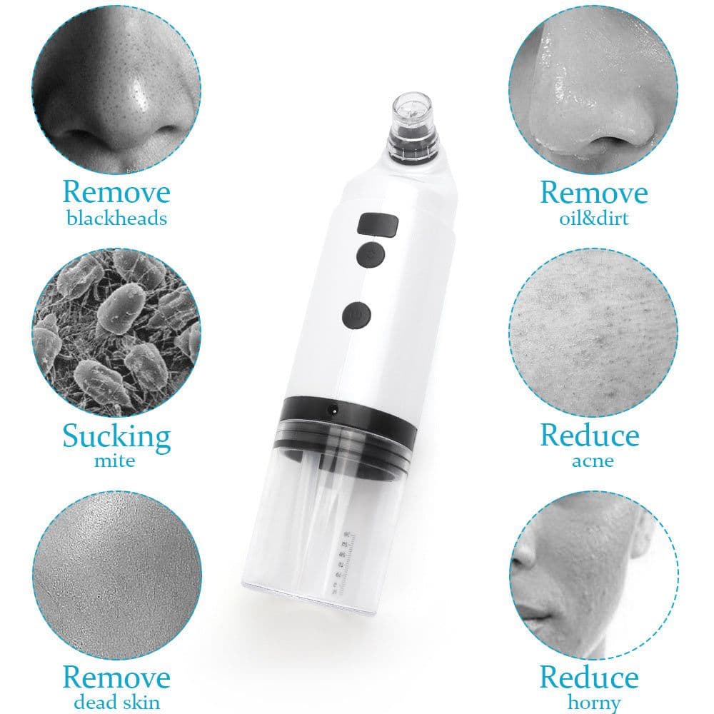 image-Electric Facial Cleaning Vacuum Cleaner Blackhead Ance Remover Shrink Pores Hydrating Face Skin Care Peeling Device
