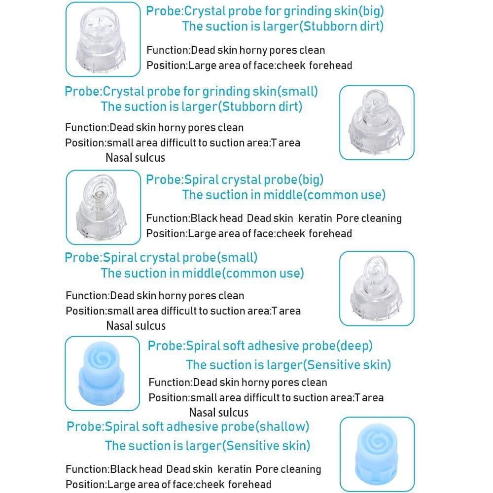 image-Electric Facial Cleaning Vacuum Cleaner Blackhead Ance Remover Shrink Pores Hydrating Face Skin Care Peeling Device
