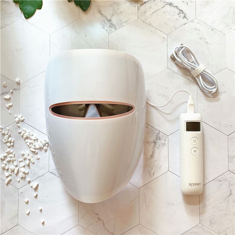 image-Red and blue mask beauty instrument