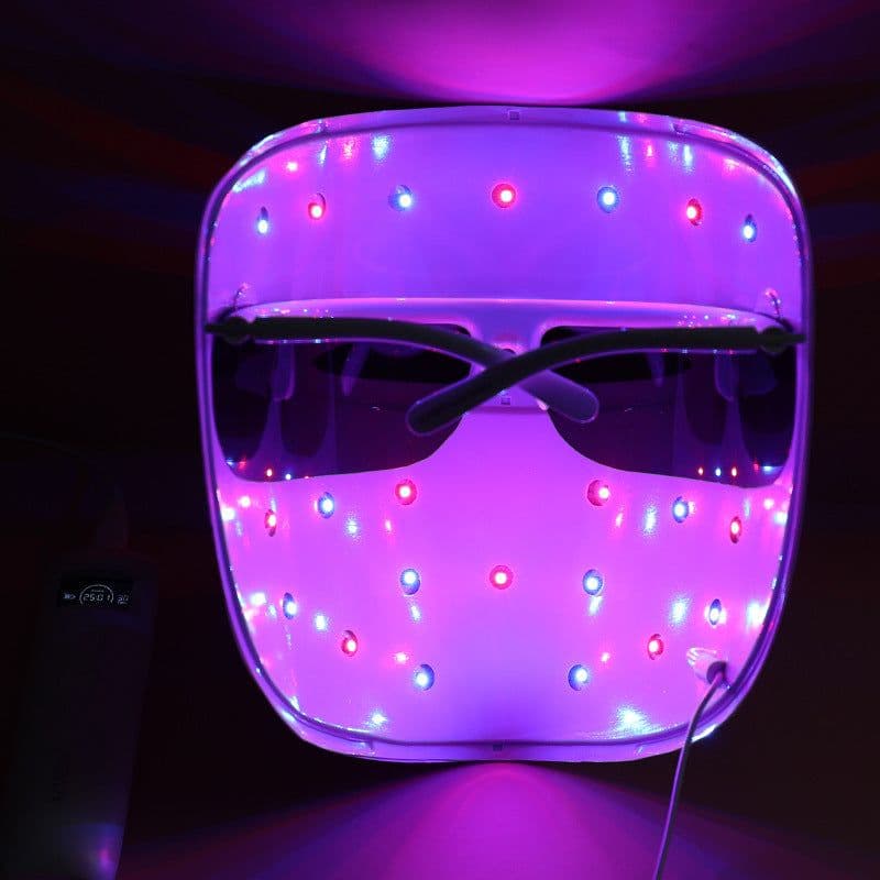 image-Red and blue mask beauty instrument