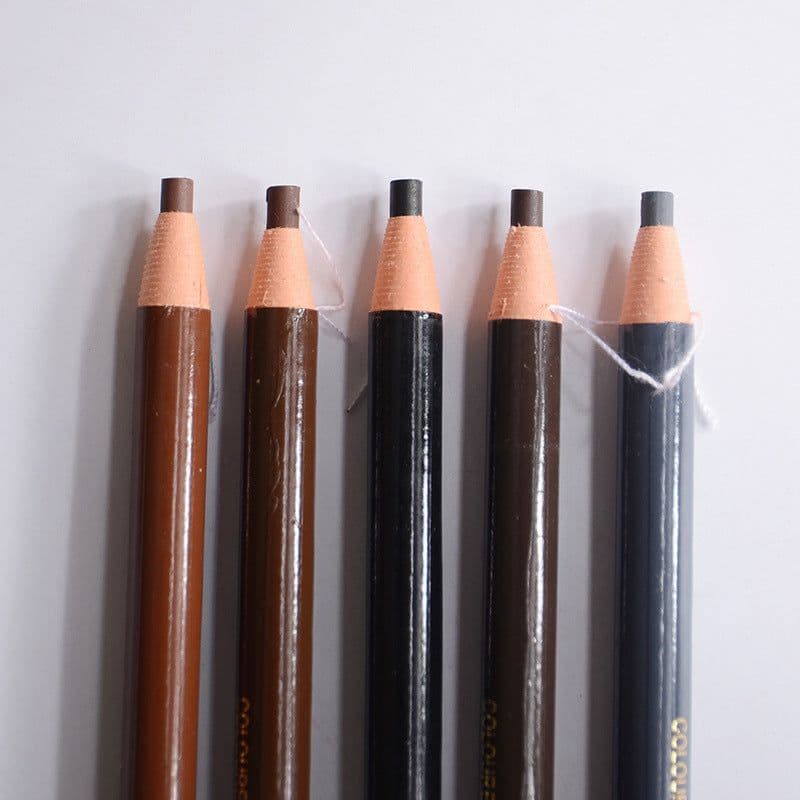 image-Brown Microblading Eyebrow Pen Waterproof Permanent Makeup Eye Brow Tattoo Pen Pencil Positioning Lip Eyebrow Marker Liner