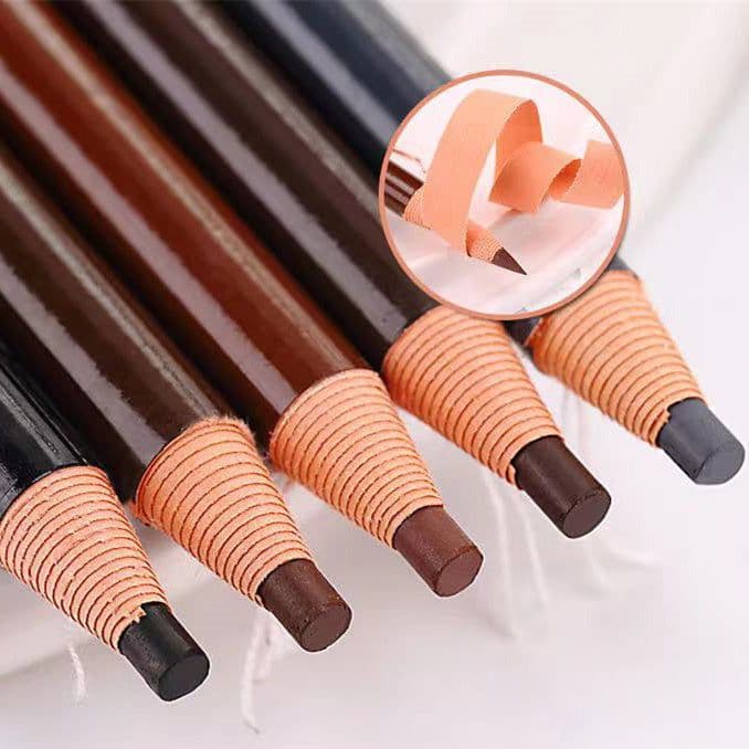 image-Brown Microblading Eyebrow Pen Waterproof Permanent Makeup Eye Brow Tattoo Pen Pencil Positioning Lip Eyebrow Marker Liner