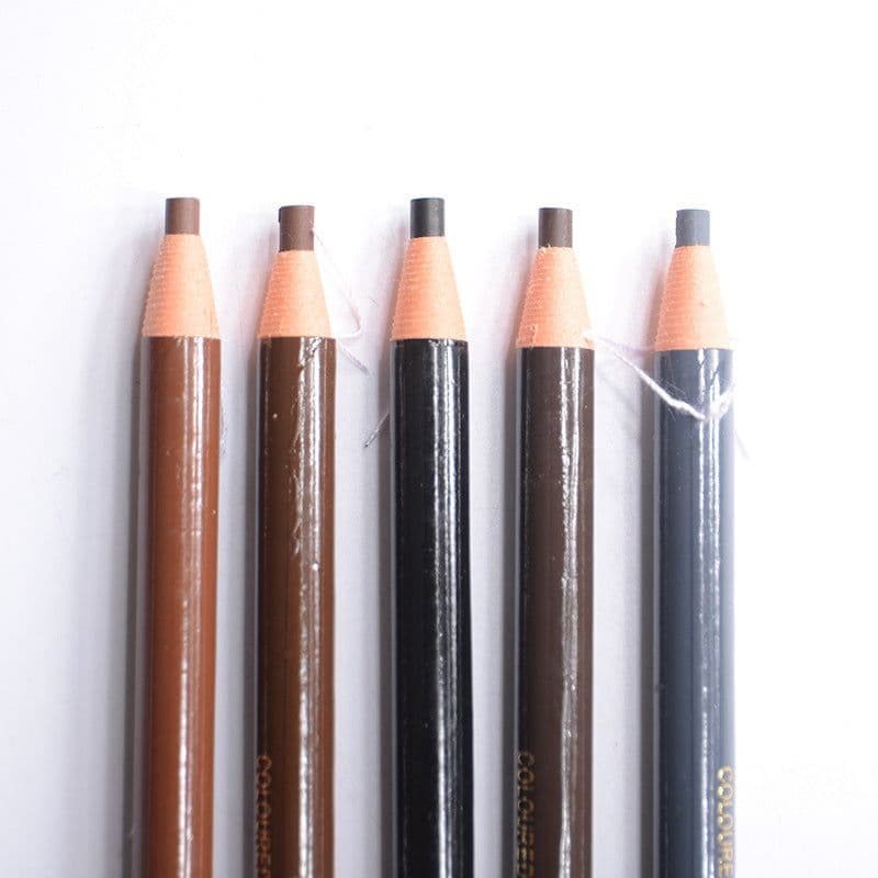 image-Brown Microblading Eyebrow Pen Waterproof Permanent Makeup Eye Brow Tattoo Pen Pencil Positioning Lip Eyebrow Marker Liner
