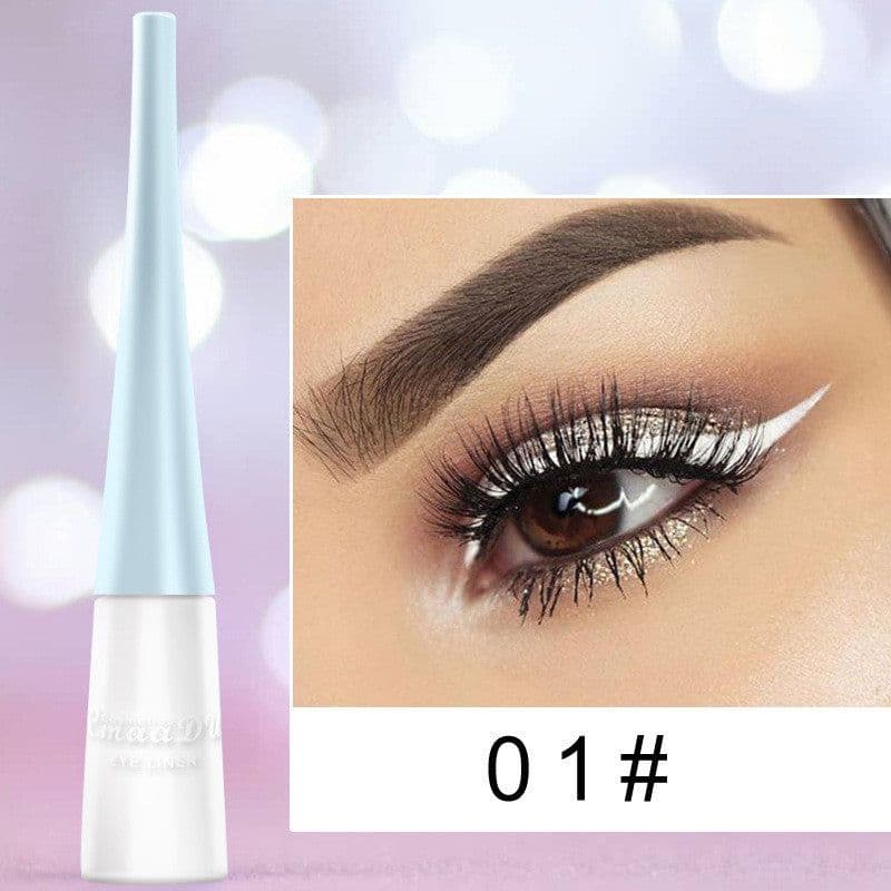 image-Color eyeliner pen cos waterproof and not blooming