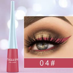 image-Color eyeliner pen cos waterproof and not blooming