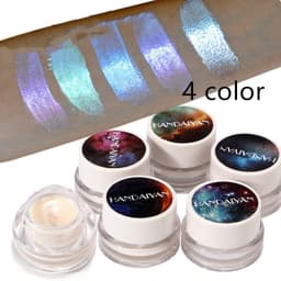 image-5 Colors Aurora Chameleon Highlighter 3D Shine Shimmer Eyeshadow Bronzer Contour Cream Rainbow Highlighting Beauty Cosmetics