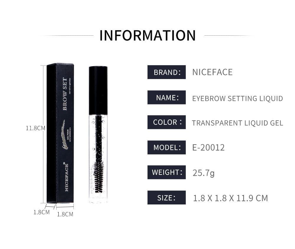 image-Transparent eyebrow styling liquid