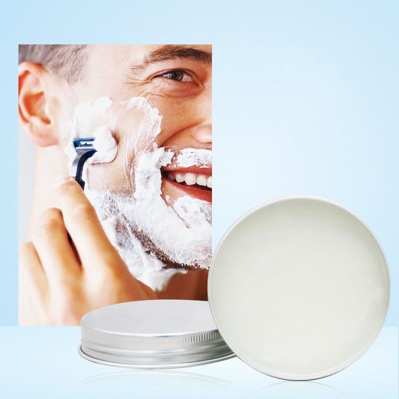 image-Mint Scented Men's Shaving Soap Shaving Cream Aluminum Boxed Foam Rich Gentle Handmade Shave Soap Shave Beard Cream