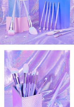 image-Fashion Hot Sale Mermaid Makeup Brush Set Soft