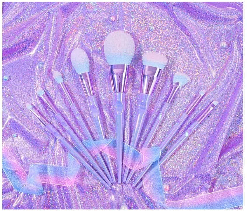 image-Fashion Hot Sale Mermaid Makeup Brush Set Soft