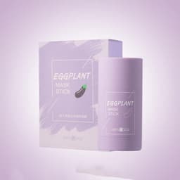 image-Face Blackhead Cream Eggplant Green Tea Cooling Deep Cleansing Clay Mask