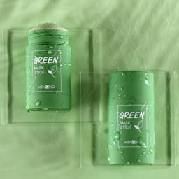 image-Face Blackhead Cream Eggplant Green Tea Cooling Deep Cleansing Clay Mask