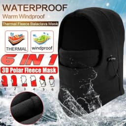 image-Windproof Hat With Mask Unisex Ski Hat Mens Winter Fleece Wrapped Warm Hat