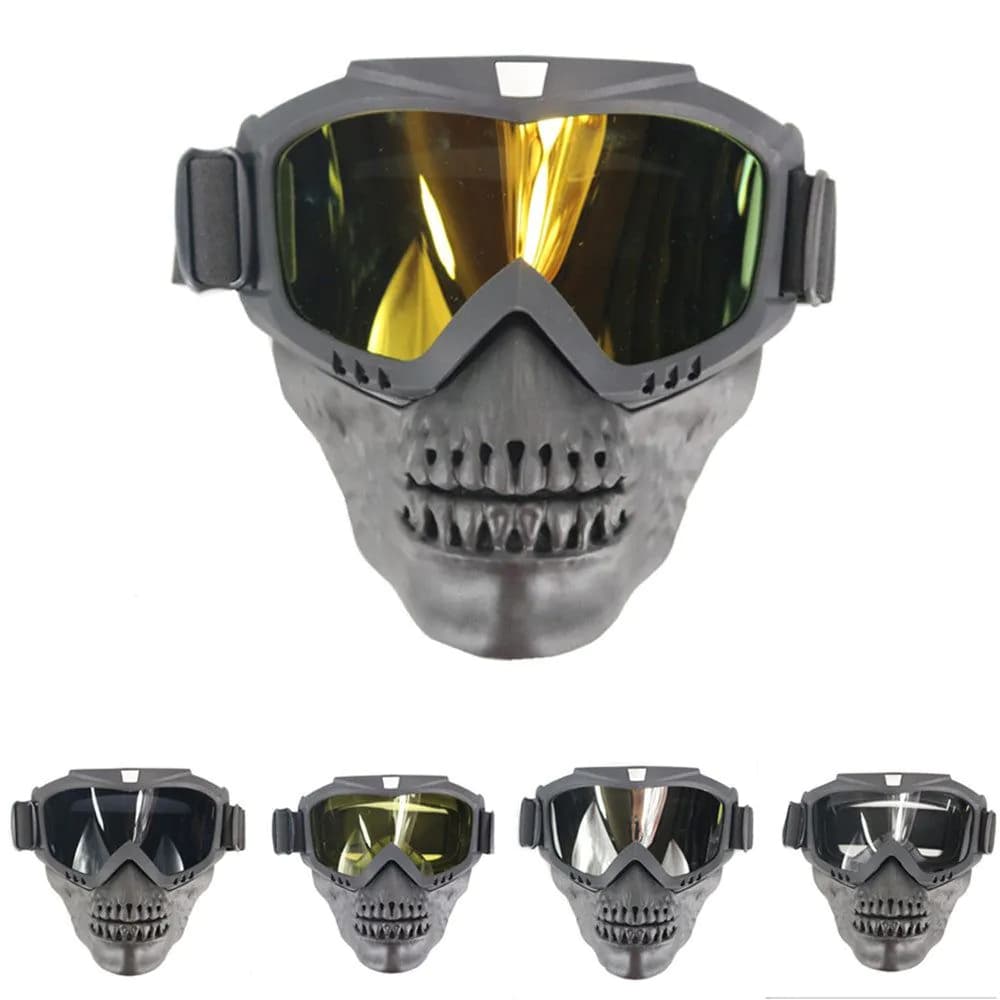 image-American full face anti-impact tactical skull mask