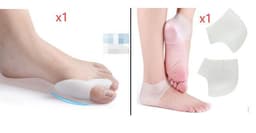 image-1 Pair Silicone Foot Care Hallux Valgus Corrector