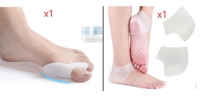 image-1 Pair Silicone Foot Care Hallux Valgus Corrector