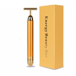 image-Face 24K Gold Vibration Pulse Beauty Bar Firming Facial Roller Massager Stick Lift Skin Tightening Wrinkles Pen