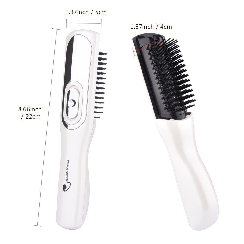 image-Electric Head Massage Comb Healthy Scalp Vibration Comb Portable Household Battery Massage Comb