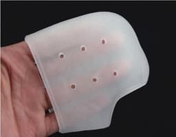 image-Silicone heel protection relieves heel pain Soft anti-split sleeve Heel sleeve
