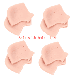 image-Silicone heel protection relieves heel pain Soft anti-split sleeve Heel sleeve
