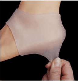 image-Silicone heel protection relieves heel pain Soft anti-split sleeve Heel sleeve