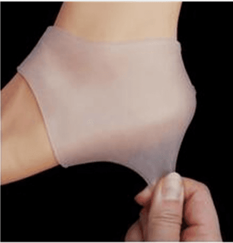 image-Silicone heel protection relieves heel pain Soft anti-split sleeve Heel sleeve