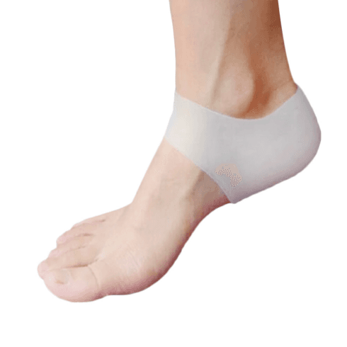 image-Silicone heel protection relieves heel pain Soft anti-split sleeve Heel sleeve