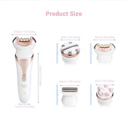 image-4-in-1 Ms. Rechargeable Electric Shaver Epilator Shaving Machine Multi-function Epilator Lady Hair Removal Massager Set