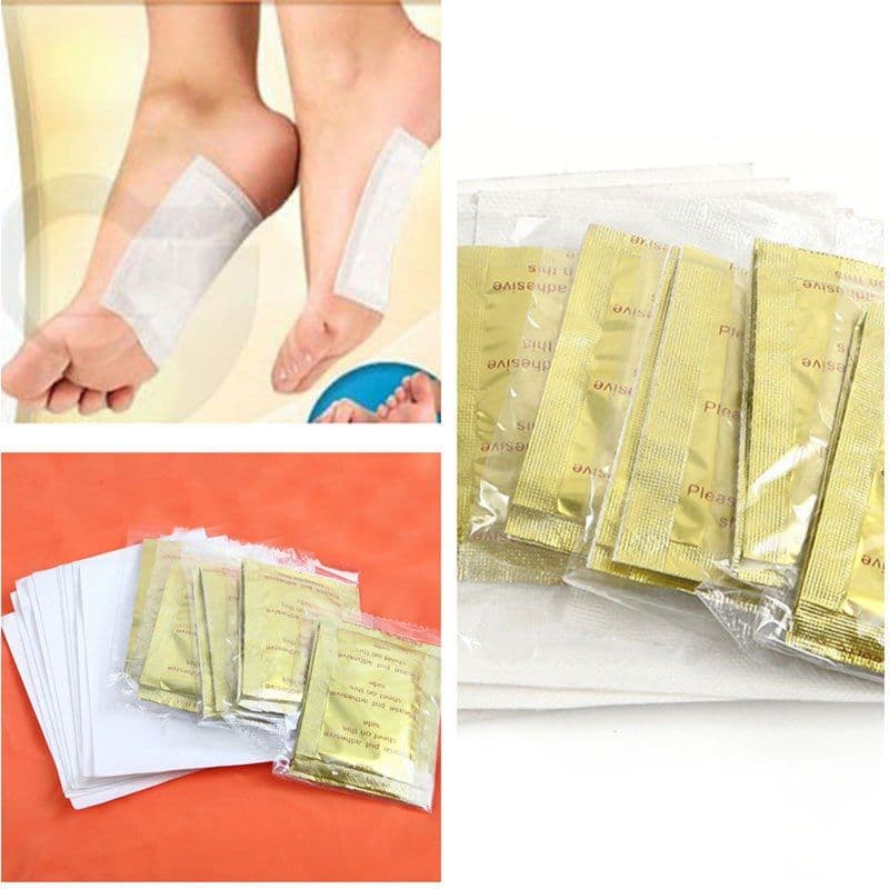 image-Gold Foil Wormwood Korean Bamboo Vinegar Delivery Tape Foot Sticker