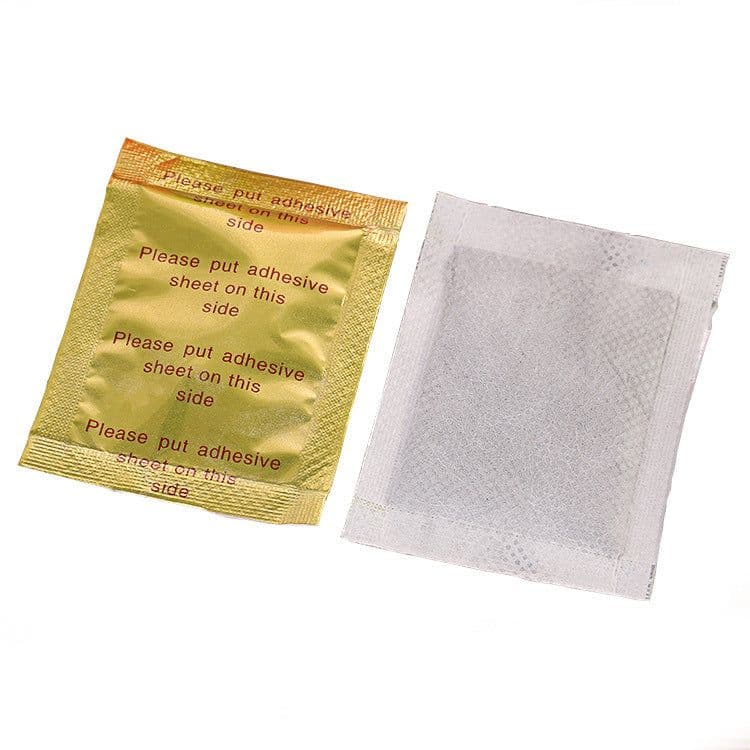 image-Gold Foil Wormwood Korean Bamboo Vinegar Delivery Tape Foot Sticker