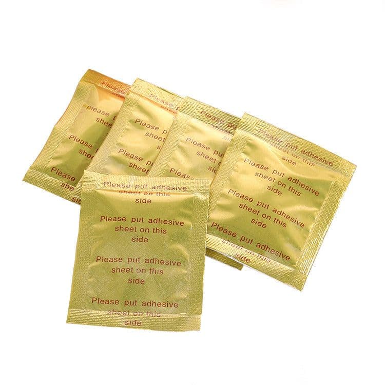 image-Gold Foil Wormwood Korean Bamboo Vinegar Delivery Tape Foot Sticker