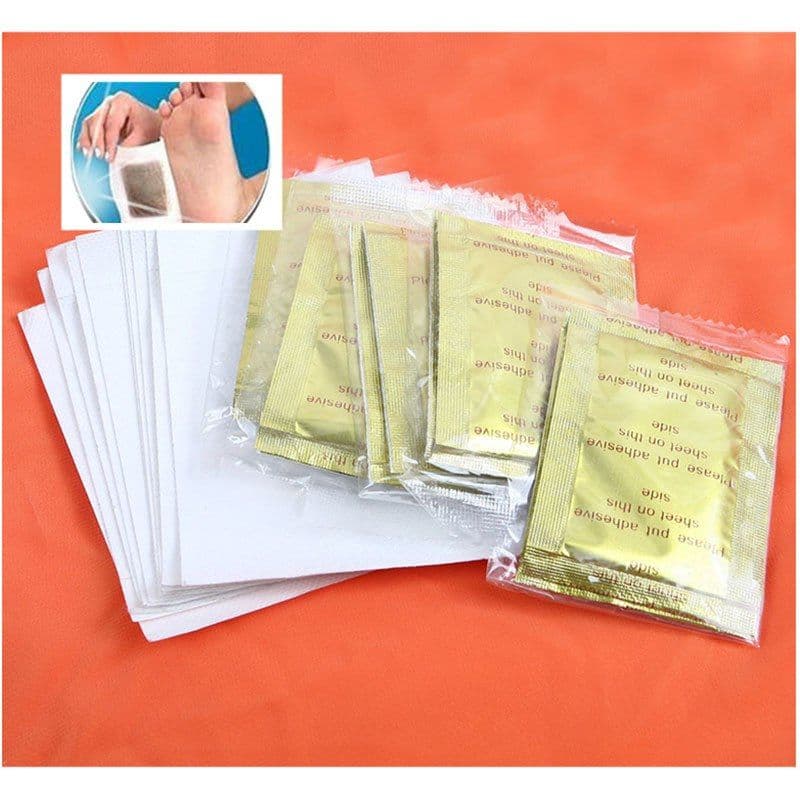 image-Gold Foil Wormwood Korean Bamboo Vinegar Delivery Tape Foot Sticker