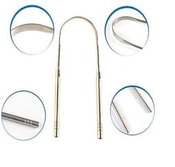 image-Best selling explosion models factory direct explosion models 304 stainless steel tongue scraper to remove bad breath clean tongue moss scraper